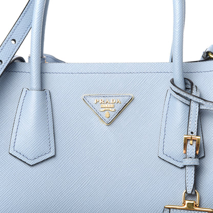 Prada Saffiano Cuir Large Double Bag Astrale 10 of 14