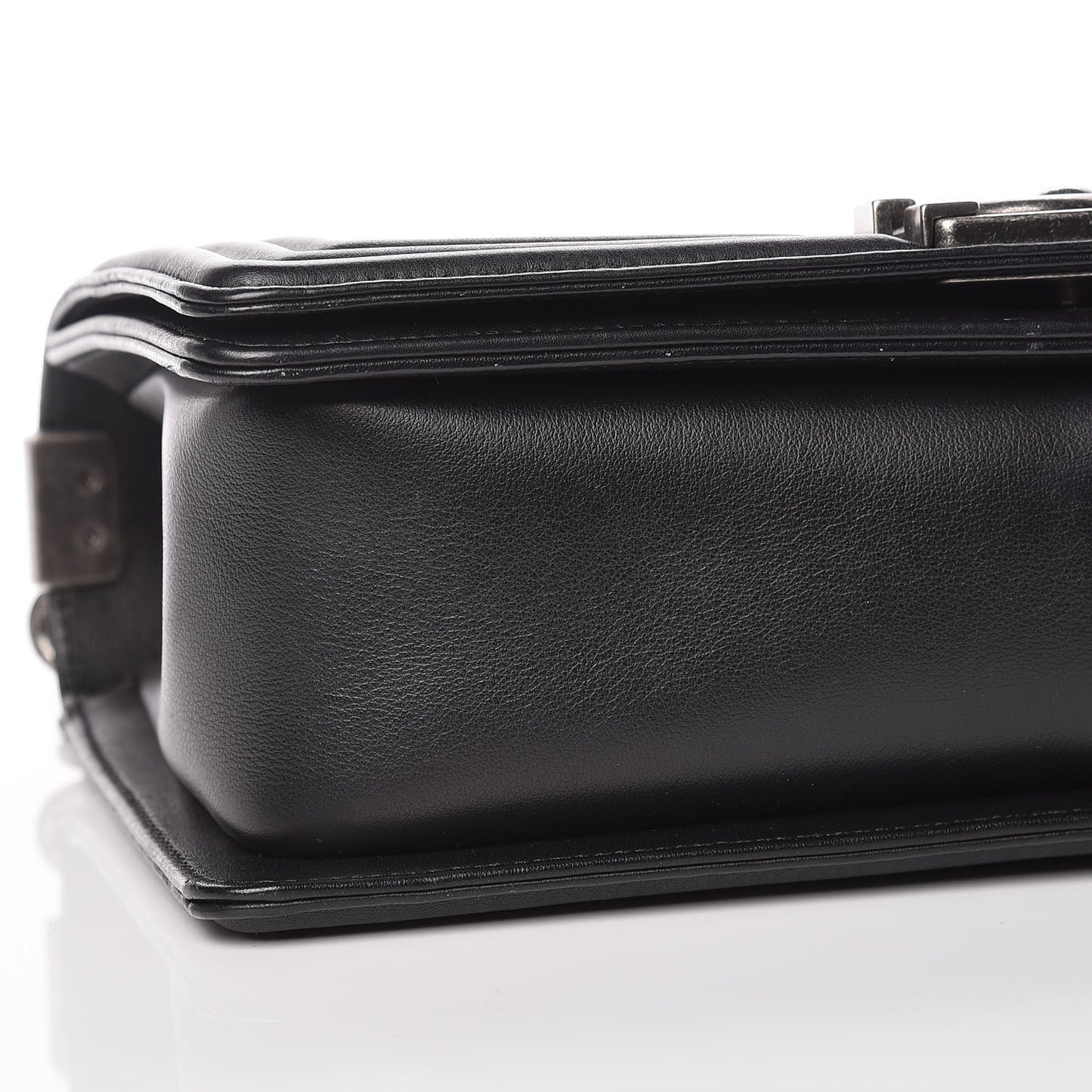 Calfskin Quilted Medium Boy Flap Black