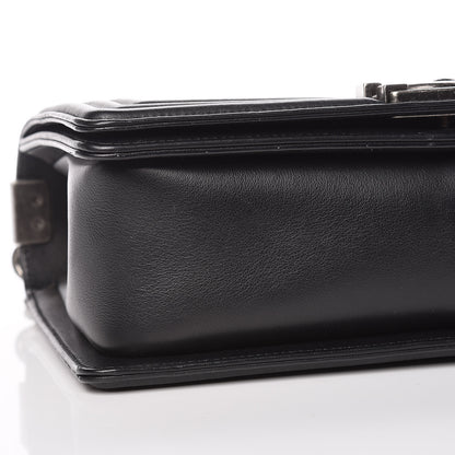 Chanel Calfskin Quilted Medium Boy Flap Black 10 of 11