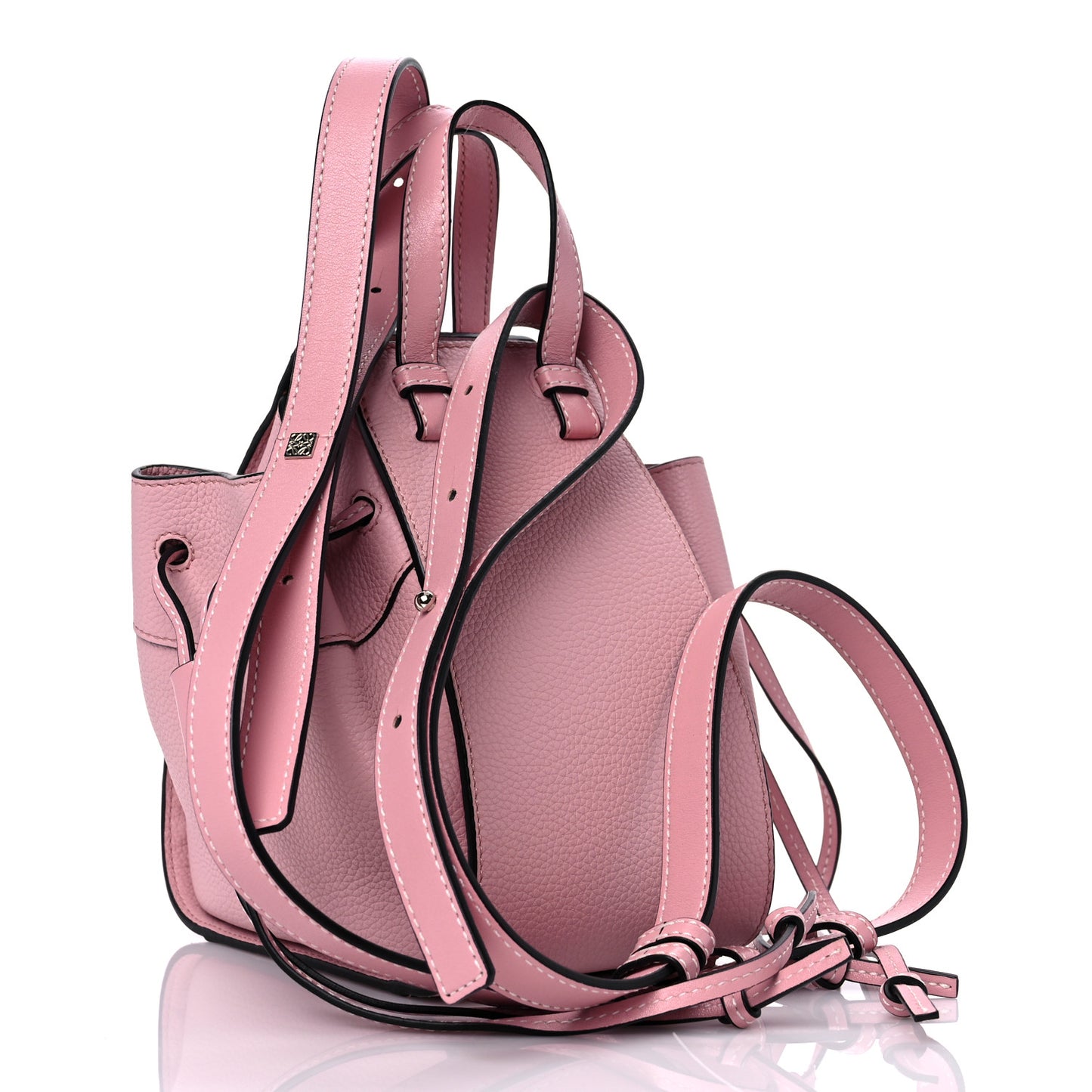 Calfskin Mini Hammock Shoulder Bag Pastel Pink
