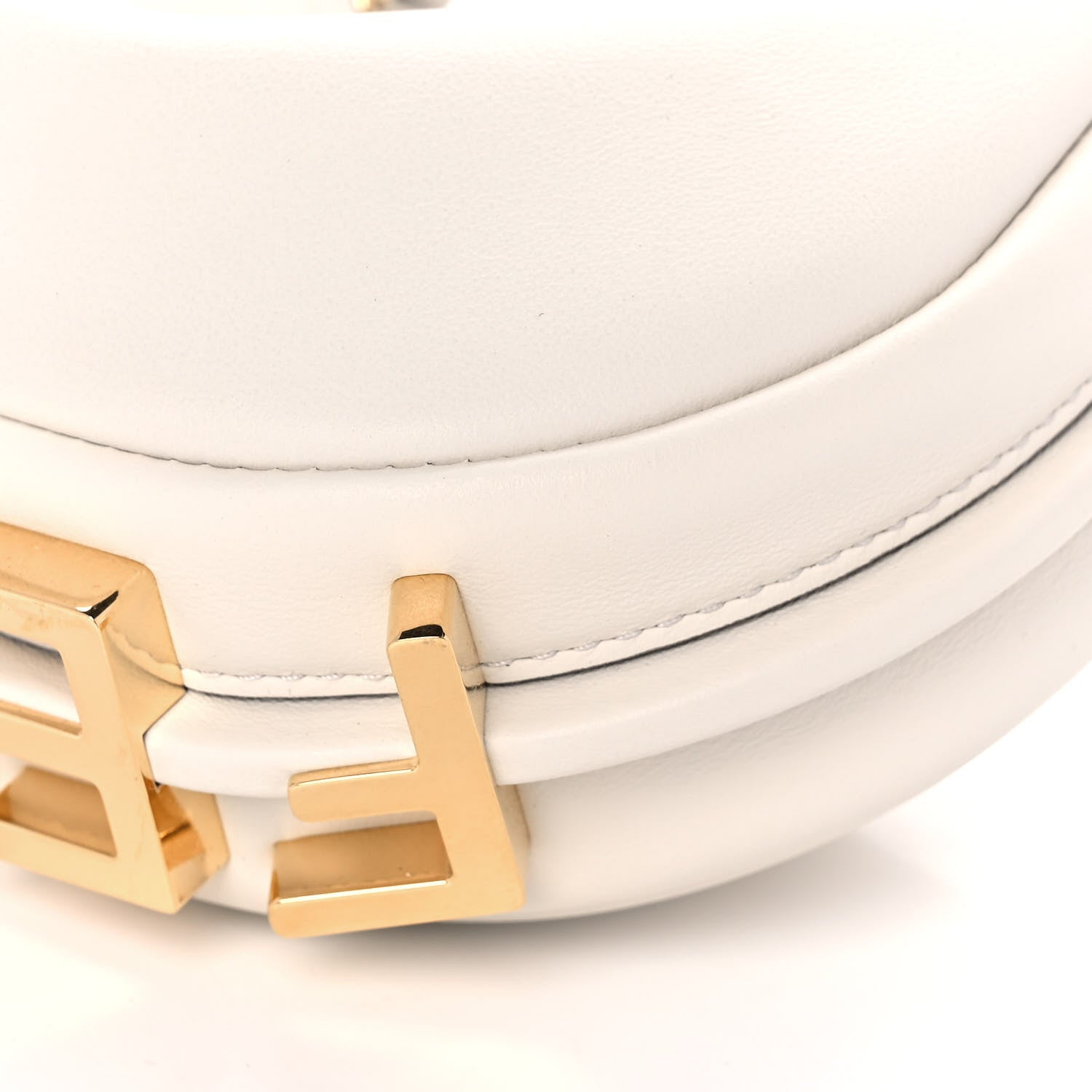 Fendi Vitello Grace Matte Nano Fendigraphy Hobo Charm White Ice 11 of 12