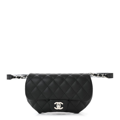 Chanel Calfskin Quilted CC Uniform Flap Belt Bag Black 1 of 11