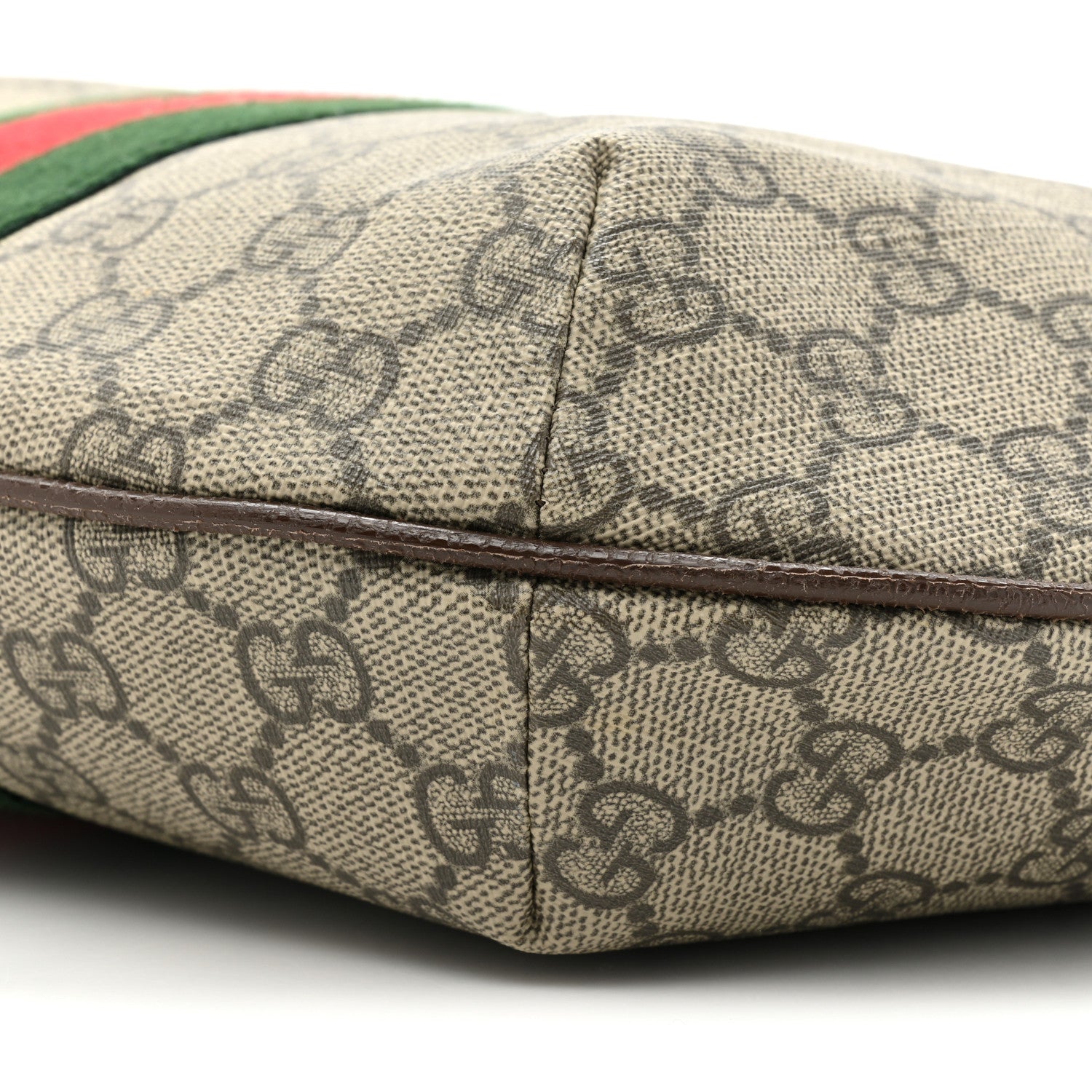 Gucci GG Supreme Monogram Web Small Ophidia Half Moon Hobo Brown 8 of 11