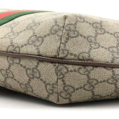 Gucci GG Supreme Monogram Web Small Ophidia Half Moon Hobo Brown 8 of 11