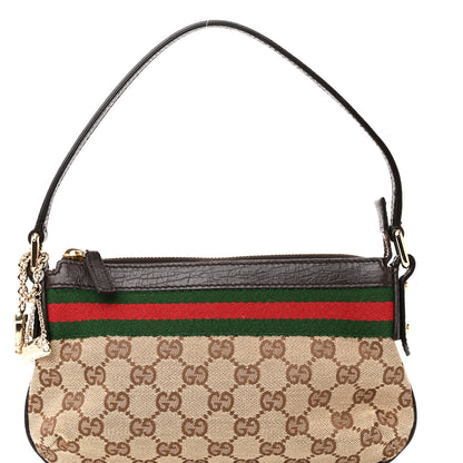 Gucci Monogram Web Pochette Dark Brown 8 of 11