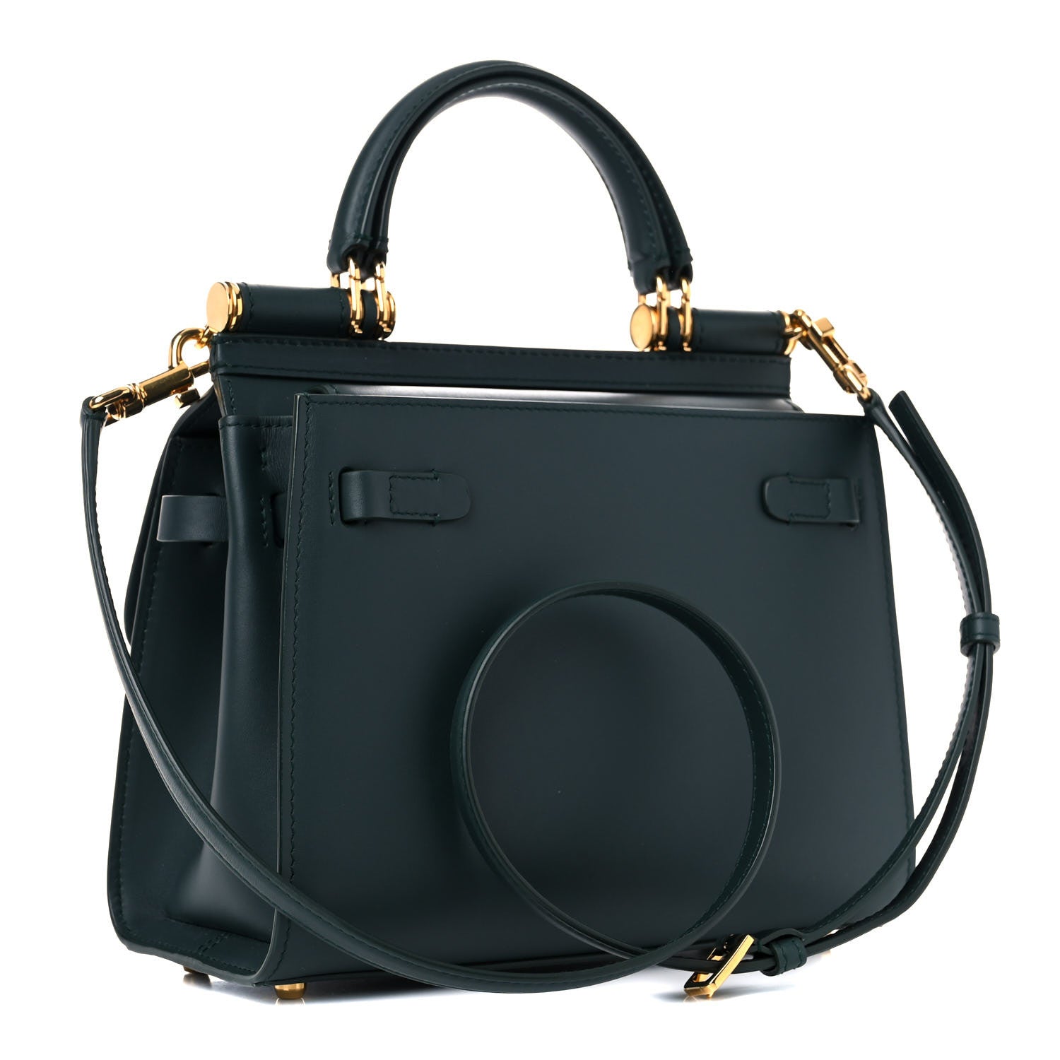 Dolce & Gabbana Calfskin Small Sicily 58 Bag Green 3 of 17