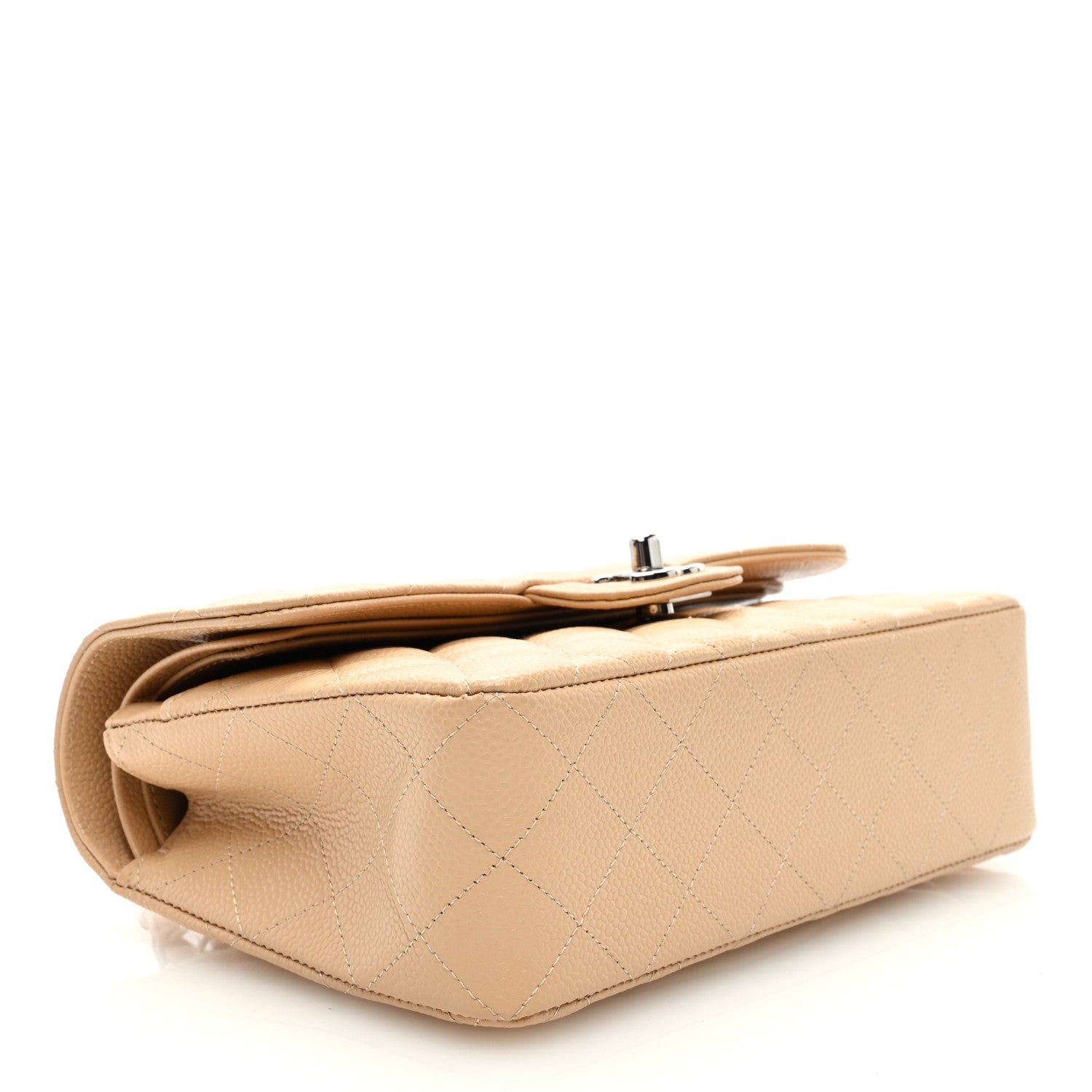 Chanel Caviar Quilted Small Double Flap Beige 4 of 9