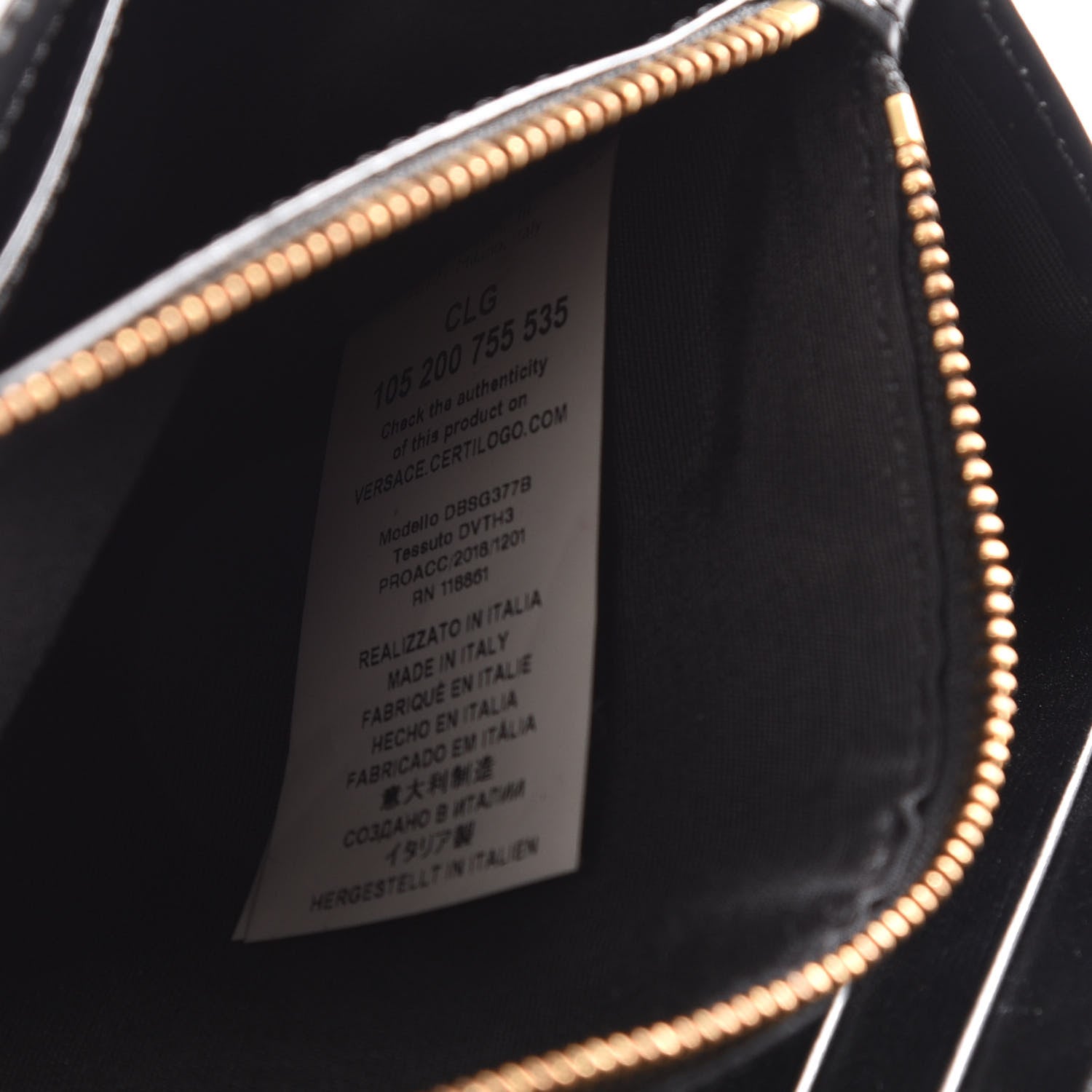 Versace Calfskin Medallion Tribute Crossbody Black 8 of 13