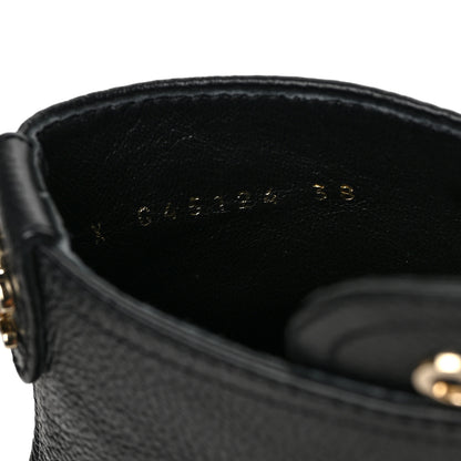 Chanel Calfskin CC Lace Up Combat Boots 38 Black 8 of 8