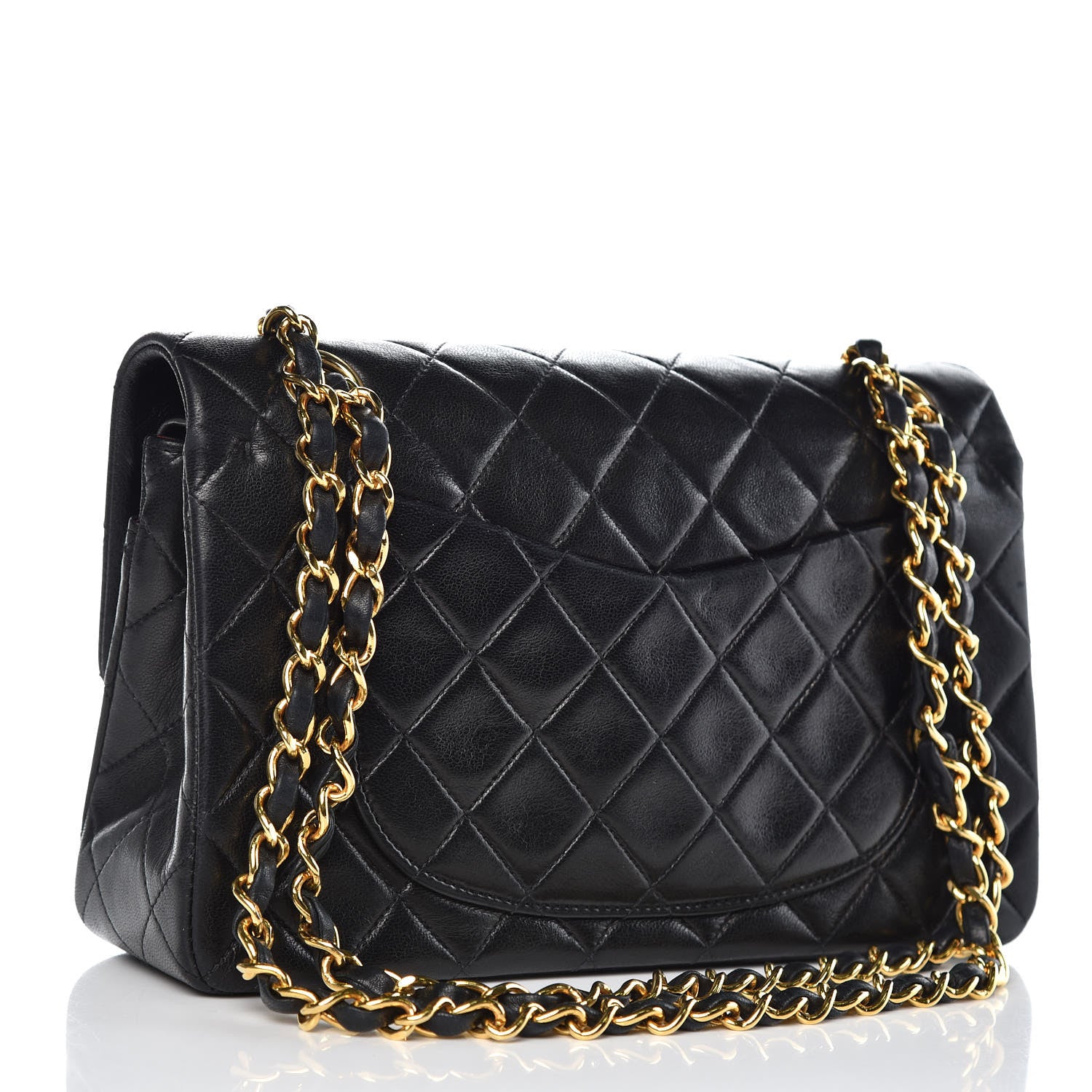 Chanel Lambskin Quilted Small Double Flap Black 3 of 14