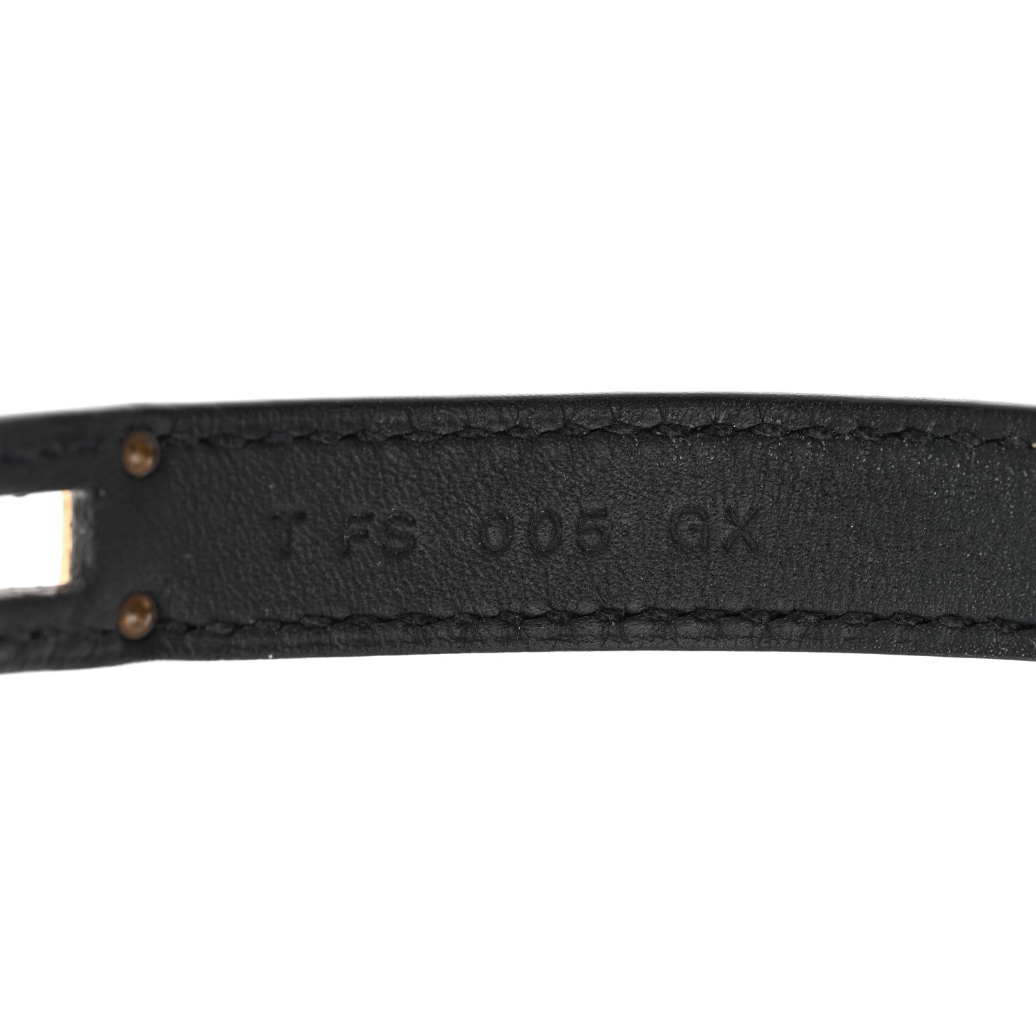 Hermes Epsom Kelly Double Tour Bracelet M Black 4 of 6