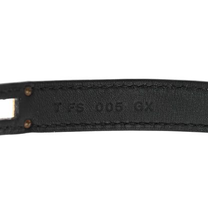 Hermes Epsom Kelly Double Tour Bracelet M Black 4 of 6