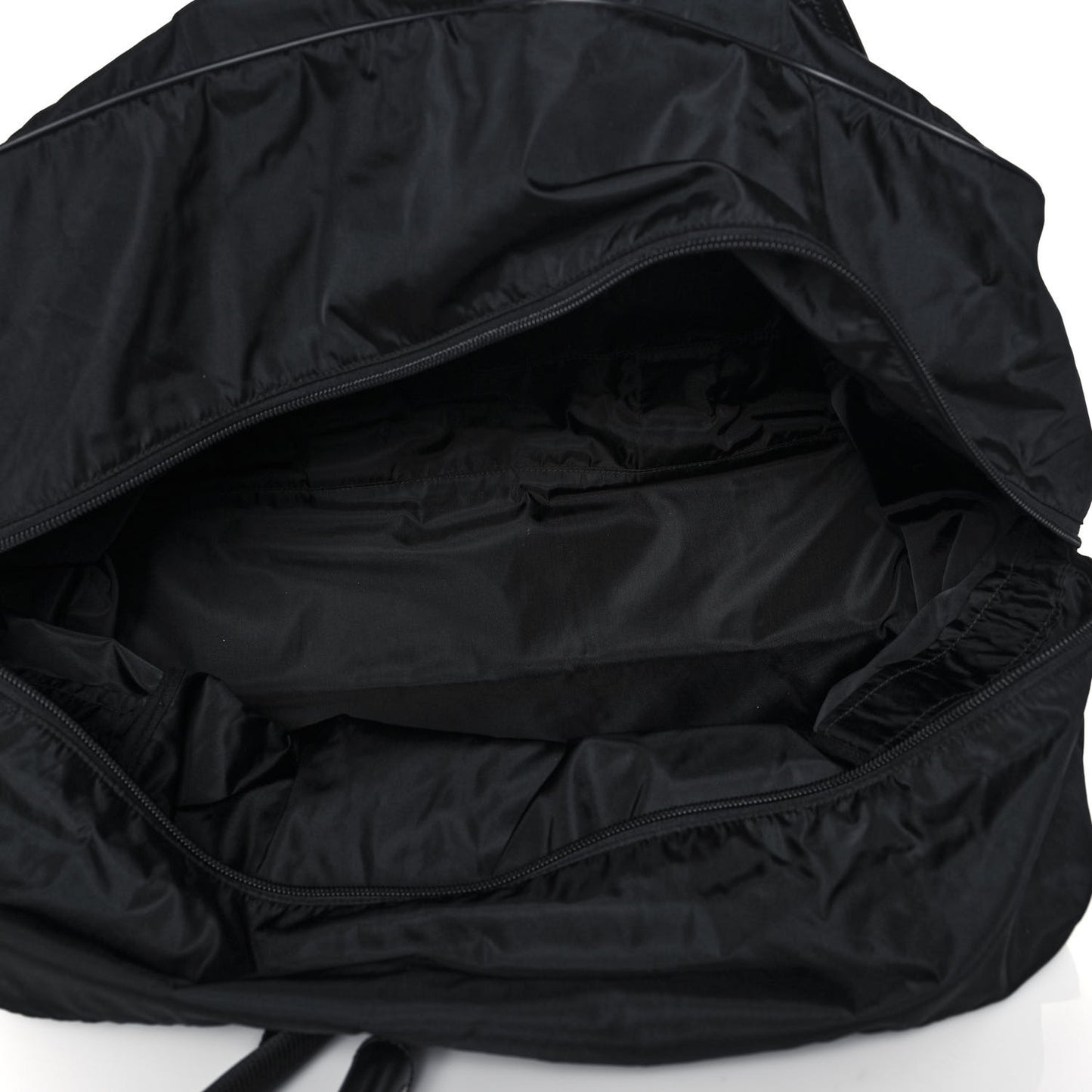 Tessuto Nylon Saffiano Viaggio Carry On Travel Bag Black