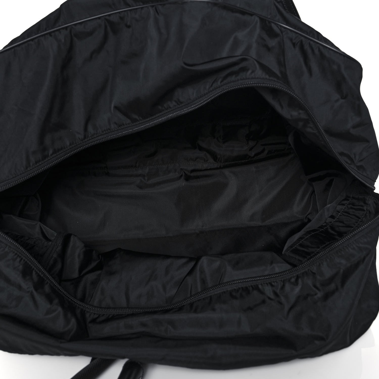 Prada Tessuto Nylon Saffiano Viaggio Carry On Travel Bag Black 9 of 13