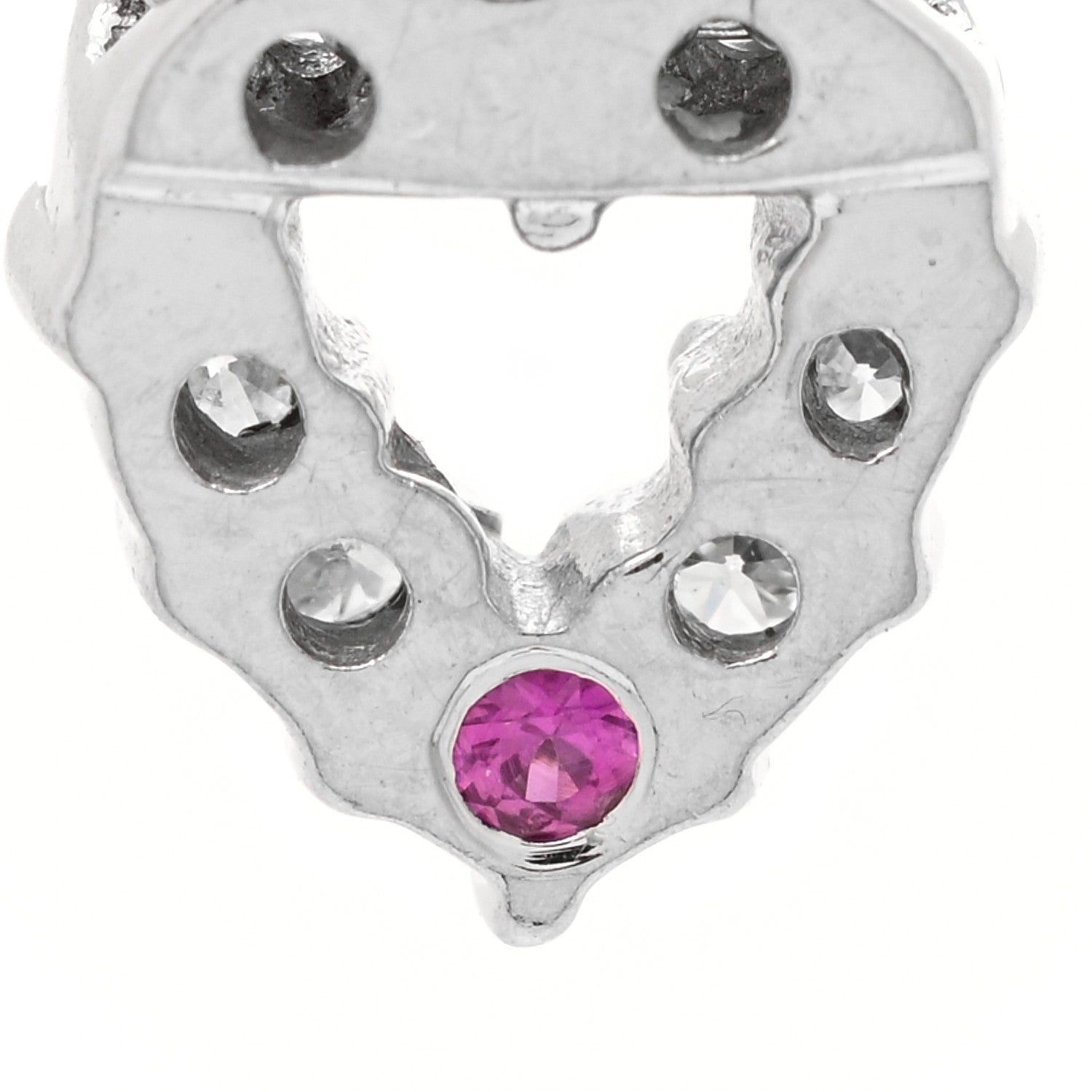 Roberto Coin 18K White Gold Diamond Tiny Treasures Heart Pendant Necklace 4 of 6
