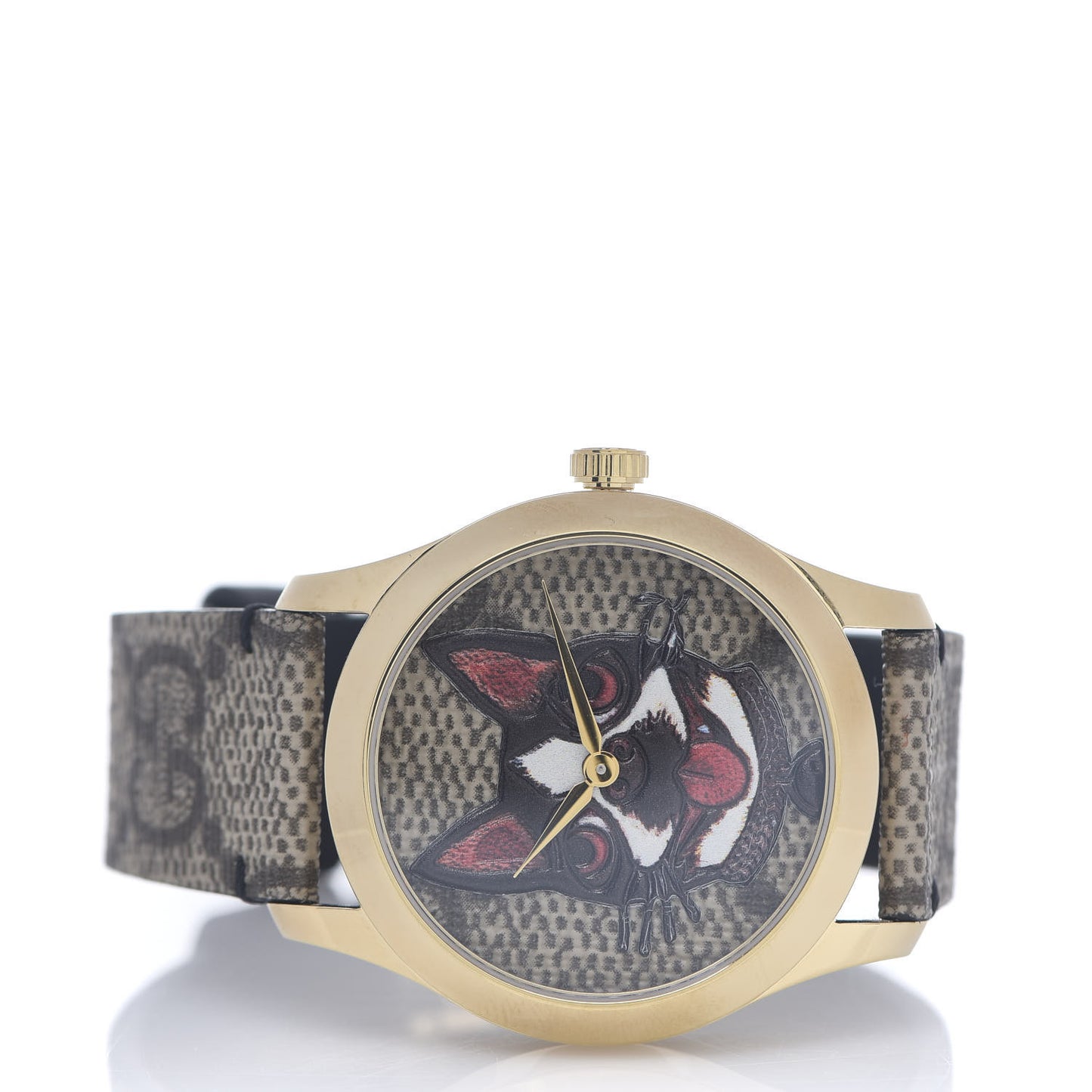 Stainless Steel Canvas 38mm G-Timeless GG Supreme Bosco Quartz Watch Brown