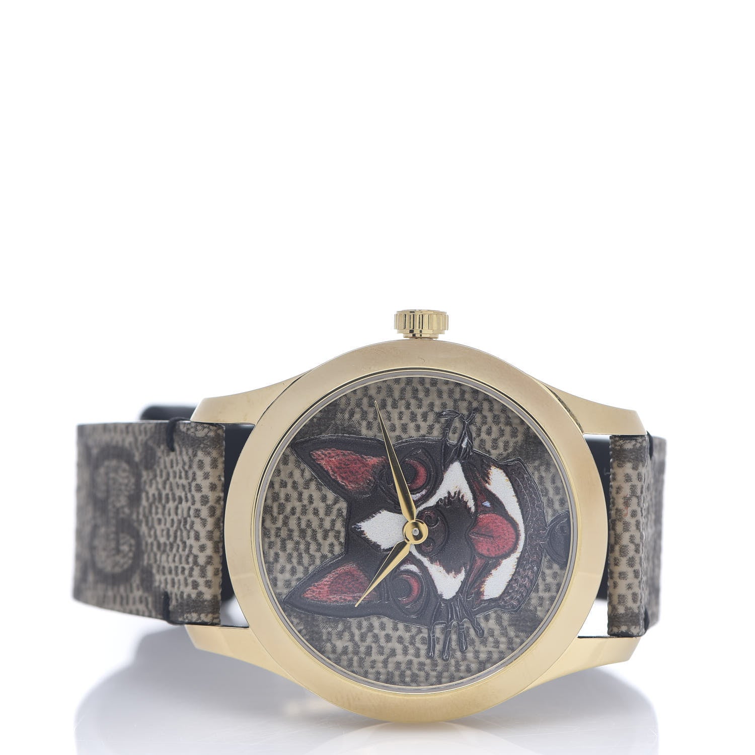 Gucci Stainless Steel Canvas 38mm G-Timeless GG Supreme Bosco Quartz Watch Brown 2 of 5