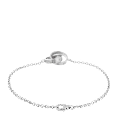 Cartier 18K White Gold Interlocking LOVE Bracelet 2 of 3