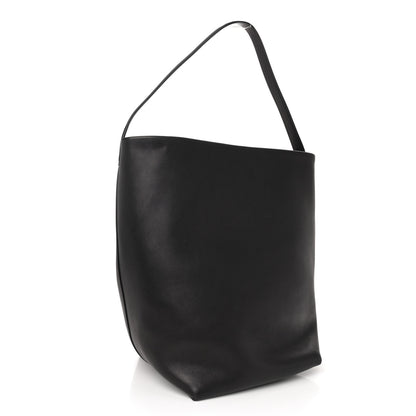 The Row Grained Calfskin Large N/S Park Tote Black 3 of 10