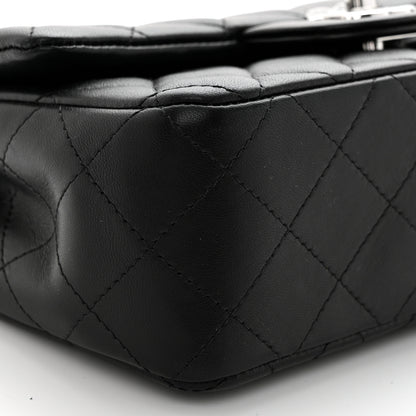 Chanel Lambskin Quilted Mini Rectangular Flap Black 9 of 10
