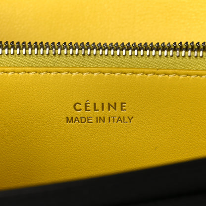Celine Drummed Calfskin Large Multifunction Flap Wallet Black 6 of 6