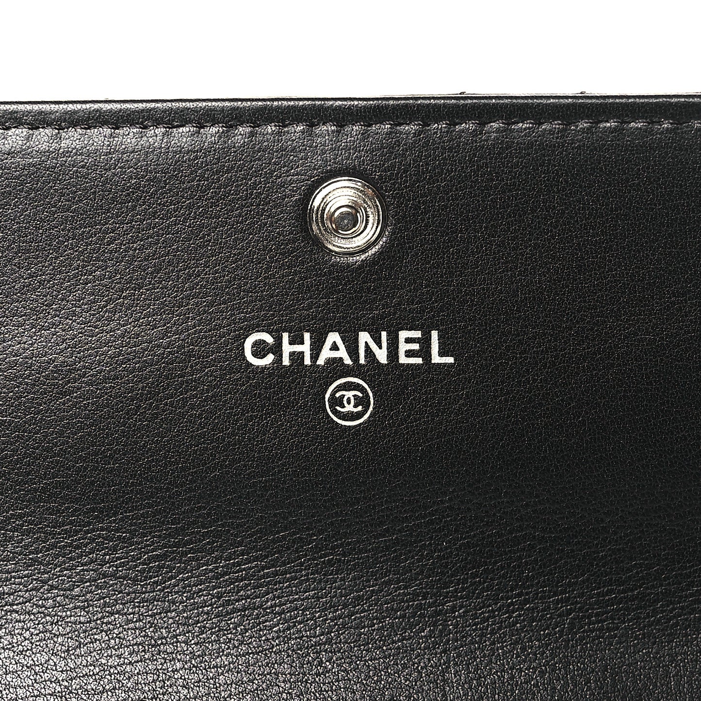 Cafskin Chevron Quilted Flap Wallet Black