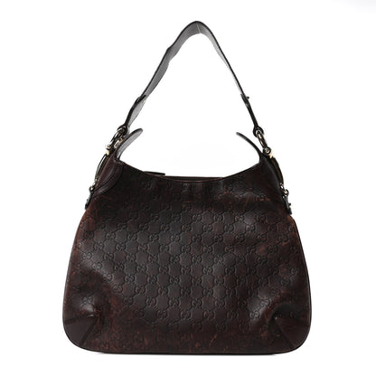 Gucci Guccissima Creole Hobo Chocolate 1 of 10