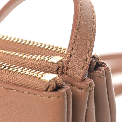 Celine Lambskin Large Trio Crossbody Bag Camel 7 of 9