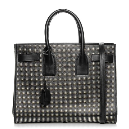 Saint Laurent Calfskin Studded Small Sac De Jour Black 1 of 9