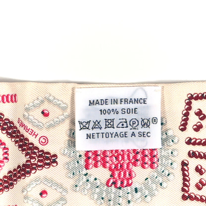 Hermes Silk Kelly En Perles Twilly Creme Framboise 3 of 3