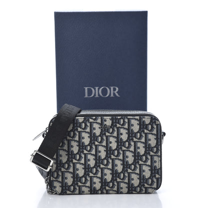 Christian Dior Oblique Pouch Navy Blue 12 of 12