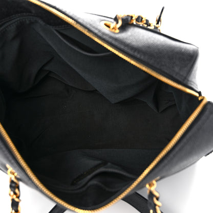 Chanel Caviar Large CC Shoulder Bag Black 5 of 10