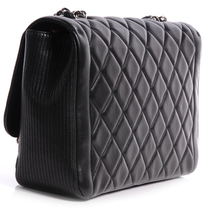 Chanel Lambskin Large Coco Rider Flap Black 3 of 8