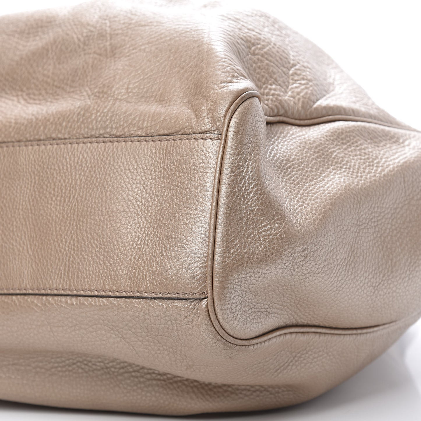 Metallic Cellarius Calfskin Large Sukey Tote Winter Rose