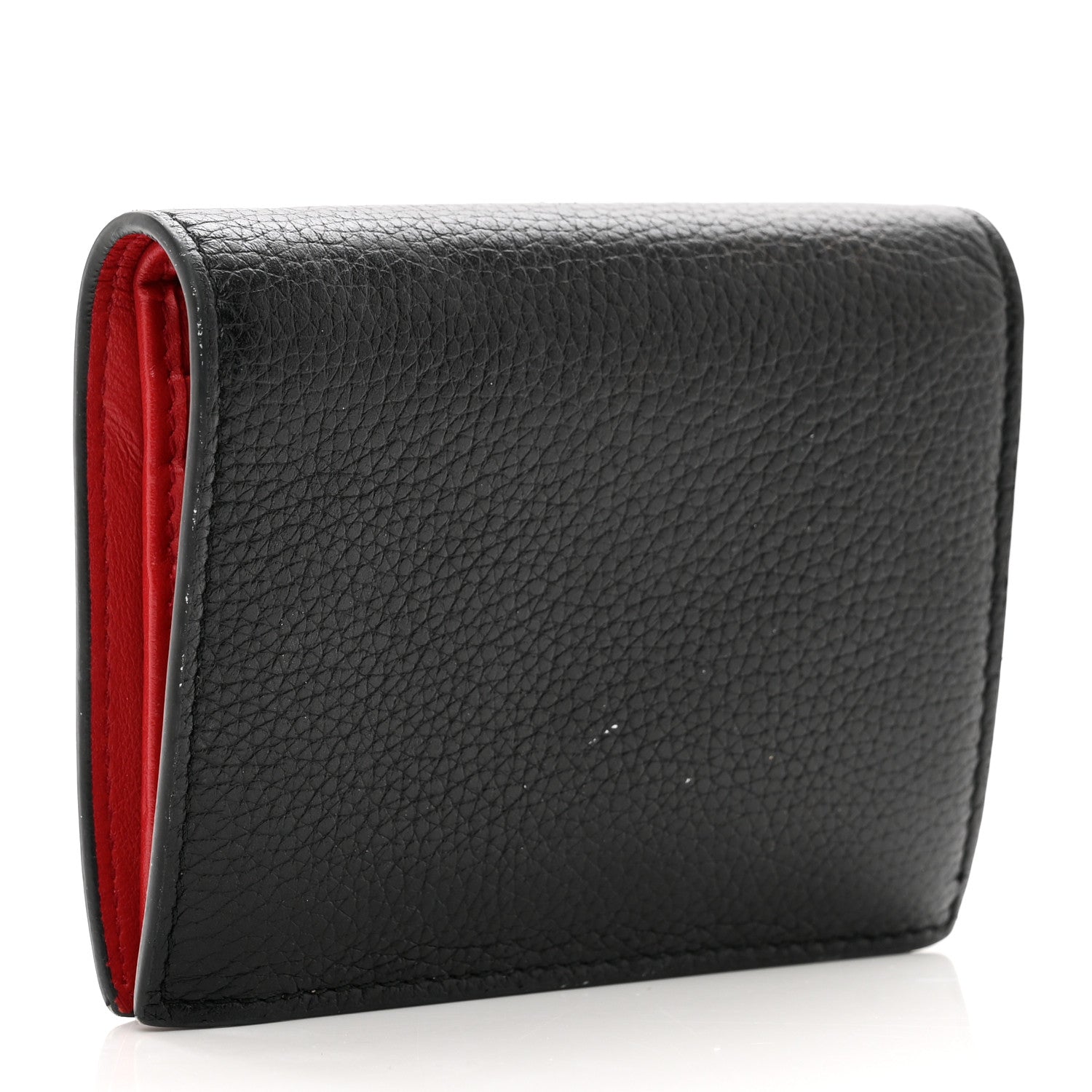 Prada Vitello Daino Small Bi-Fold Walle Black Fuoco 3 of 8