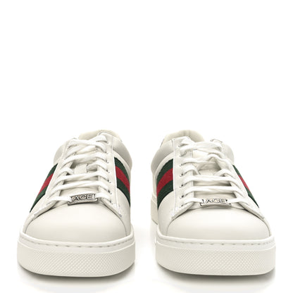 Gucci Ultralight Plume Calfskin Web Mens New Ace Sneakers 8 Green Ace 3 of 8