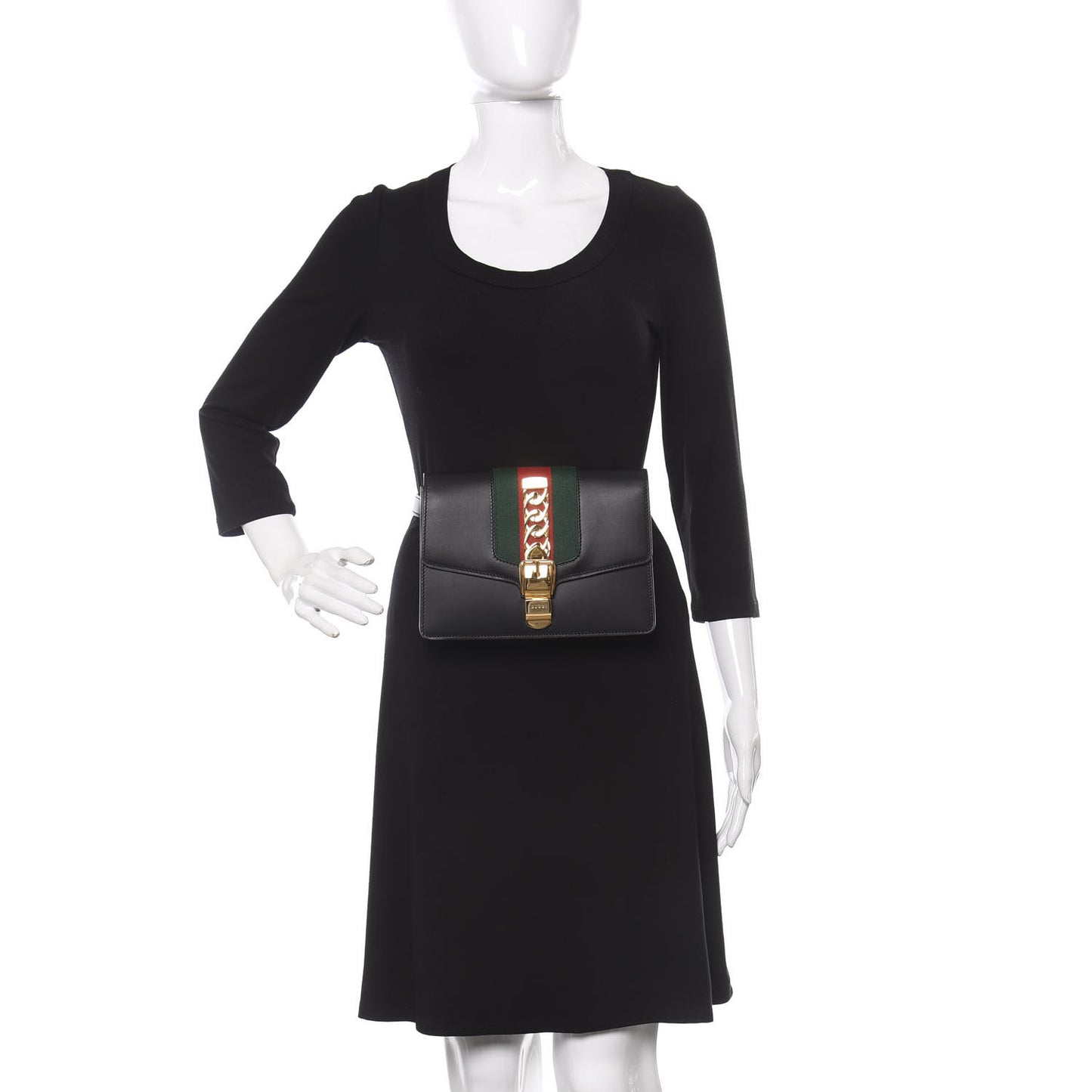 Calfskin Sylvie Belt Bag 95 38 Black