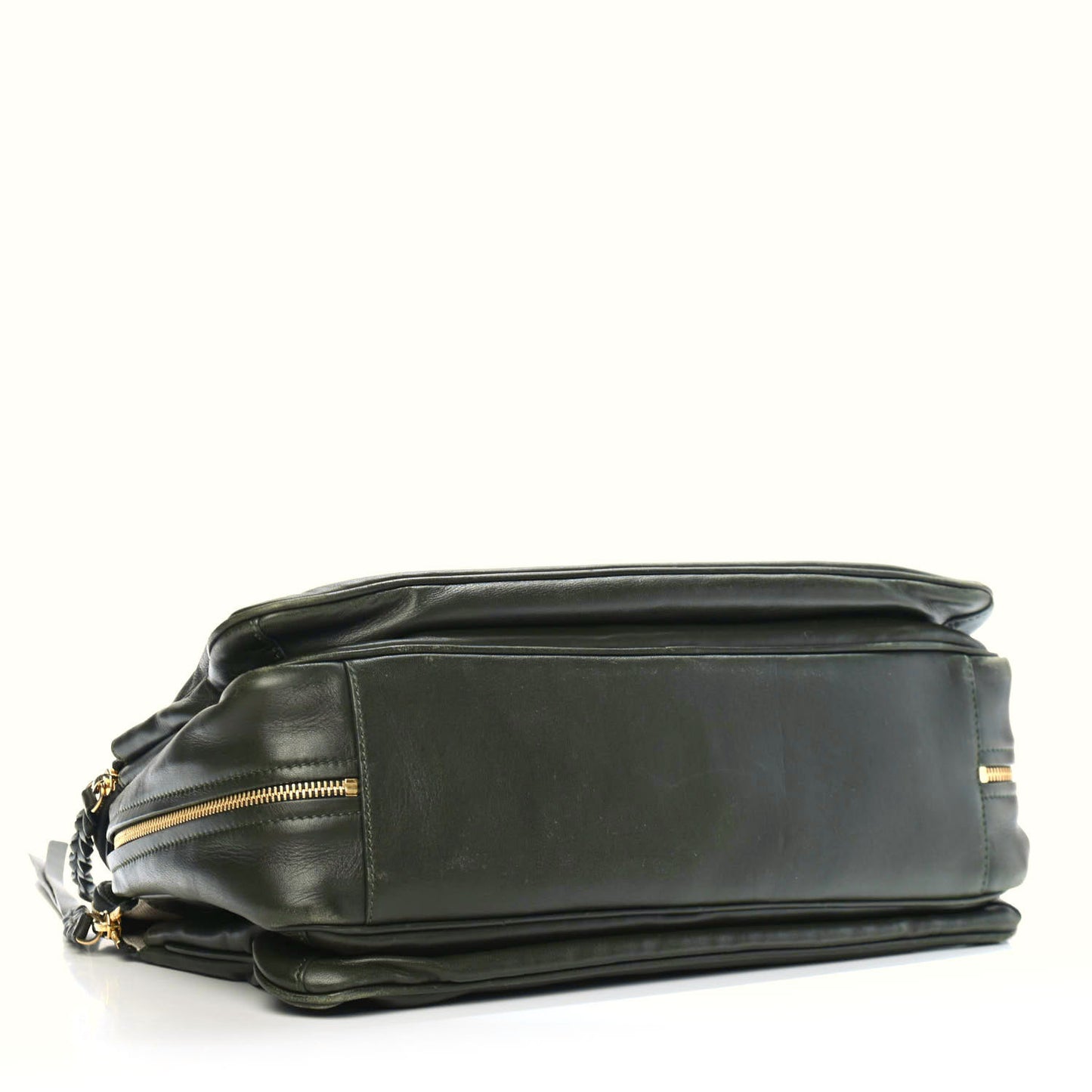 Smooth Calfskin Small Triptyque Satchel Jungle