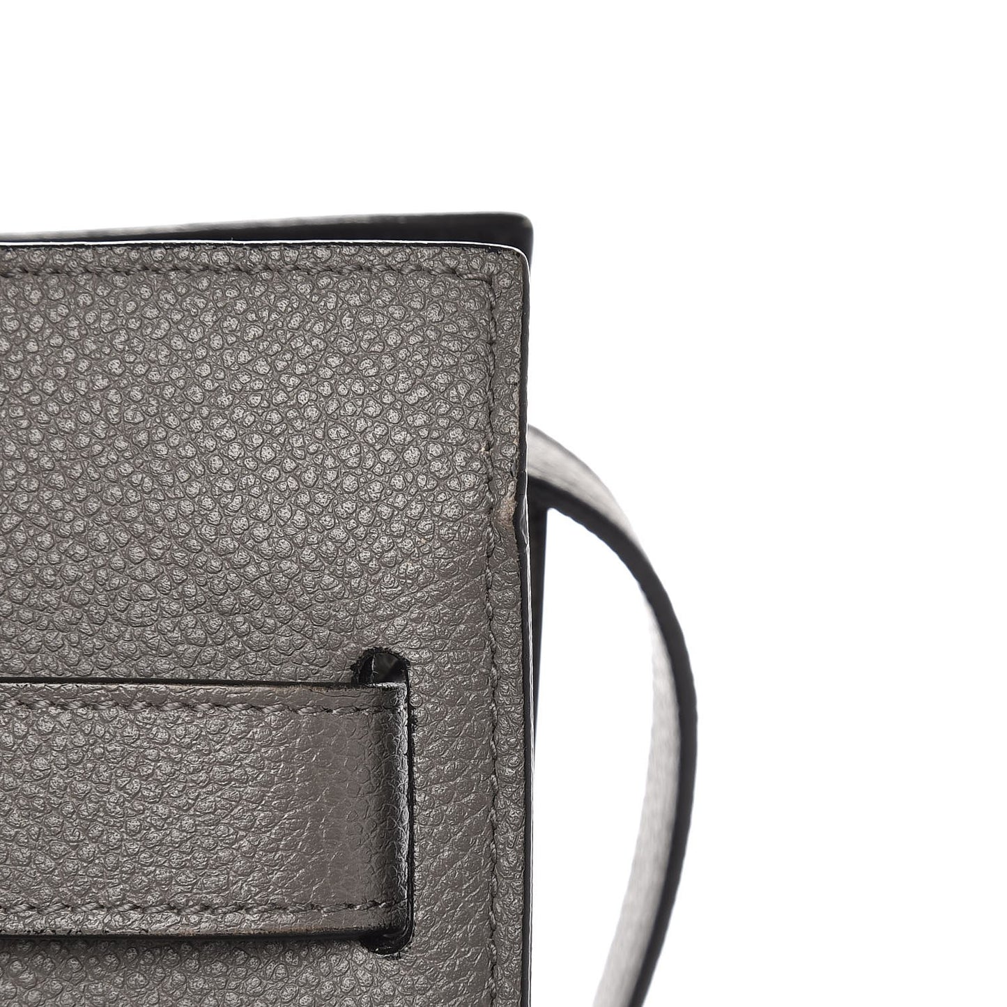 Grained Calfskin Small Sac De Jour Fog