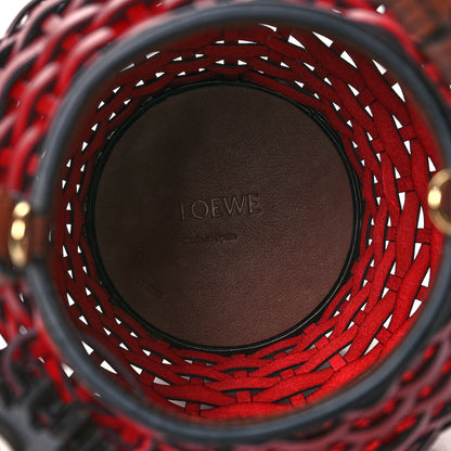 Loewe X SPIRITED AWAY Woven Calfskin Lantern Bag Rouge 4 of 9