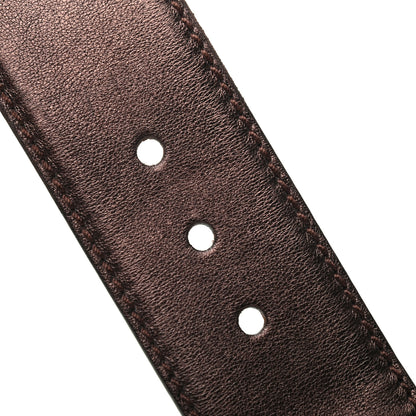 Gucci Guccissima Wide Belt 80 32 Dark Brown 4 of 6