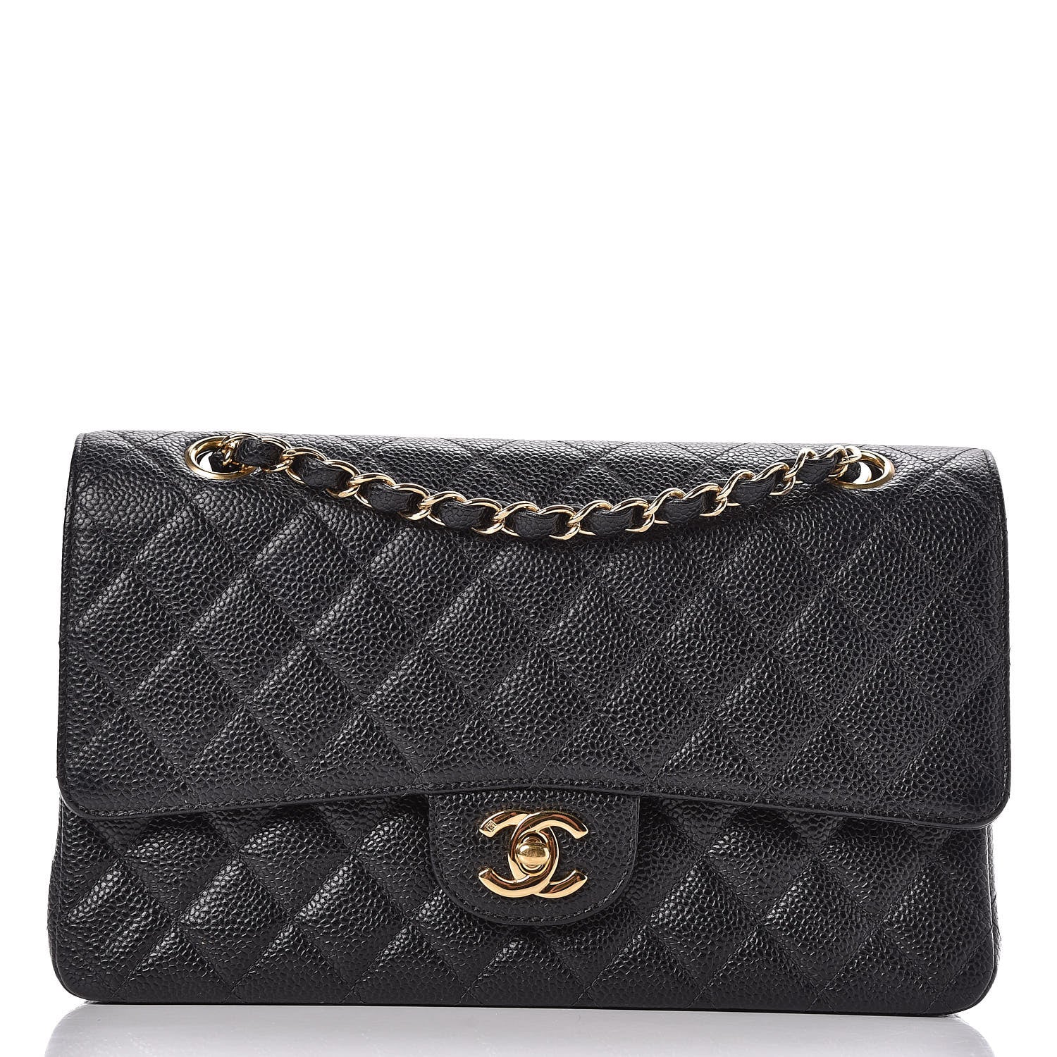 Chanel Caviar Quilted Medium Double Flap Black 1 of 16