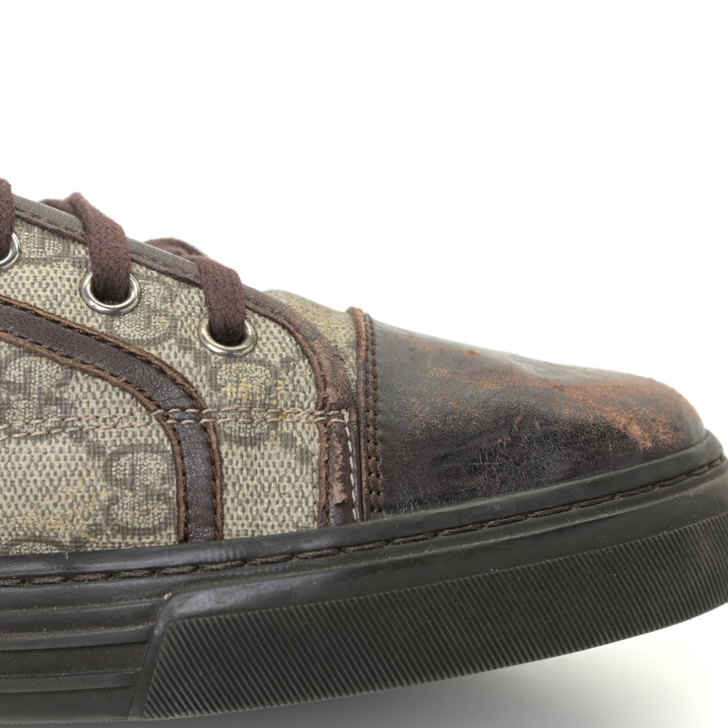 Gucci GG Supreme Monogram Mens Sneakers 8.5 Brown 17 of 22