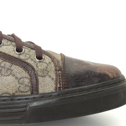Gucci GG Supreme Monogram Mens Sneakers 8.5 Brown 17 of 22