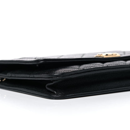 Chanel Caviar Quilted Boy Wallet On Chain WOC Black 10 of 14