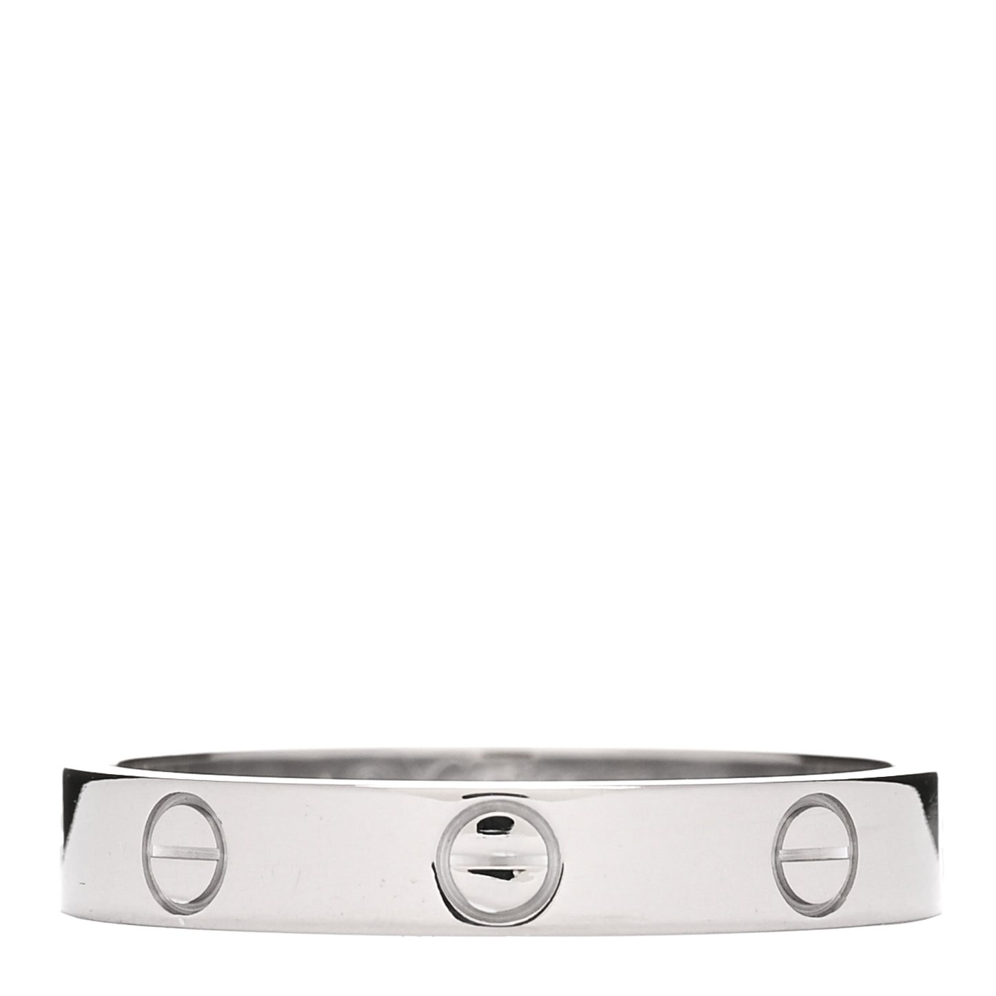 18K White Gold 3.5mm LOVE Wedding Band Ring 59 8.75