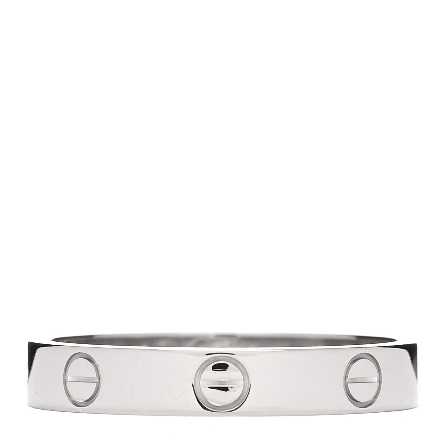 Cartier 18K White Gold 3.5mm LOVE Wedding Band Ring 59 8.75 1 of 5