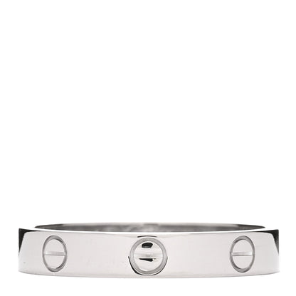Cartier 18K White Gold 3.5mm LOVE Wedding Band Ring 59 8.75 1 of 5