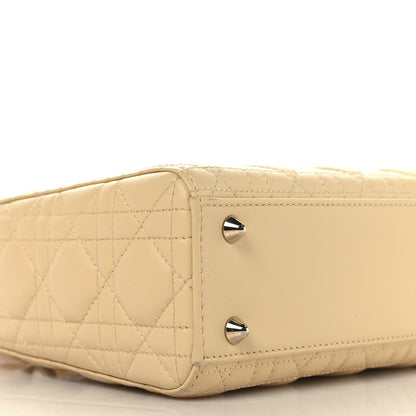 Christian Dior Lambskin Cannage Small My ABCDior Lady Dior Soft Yellow 8 of 11