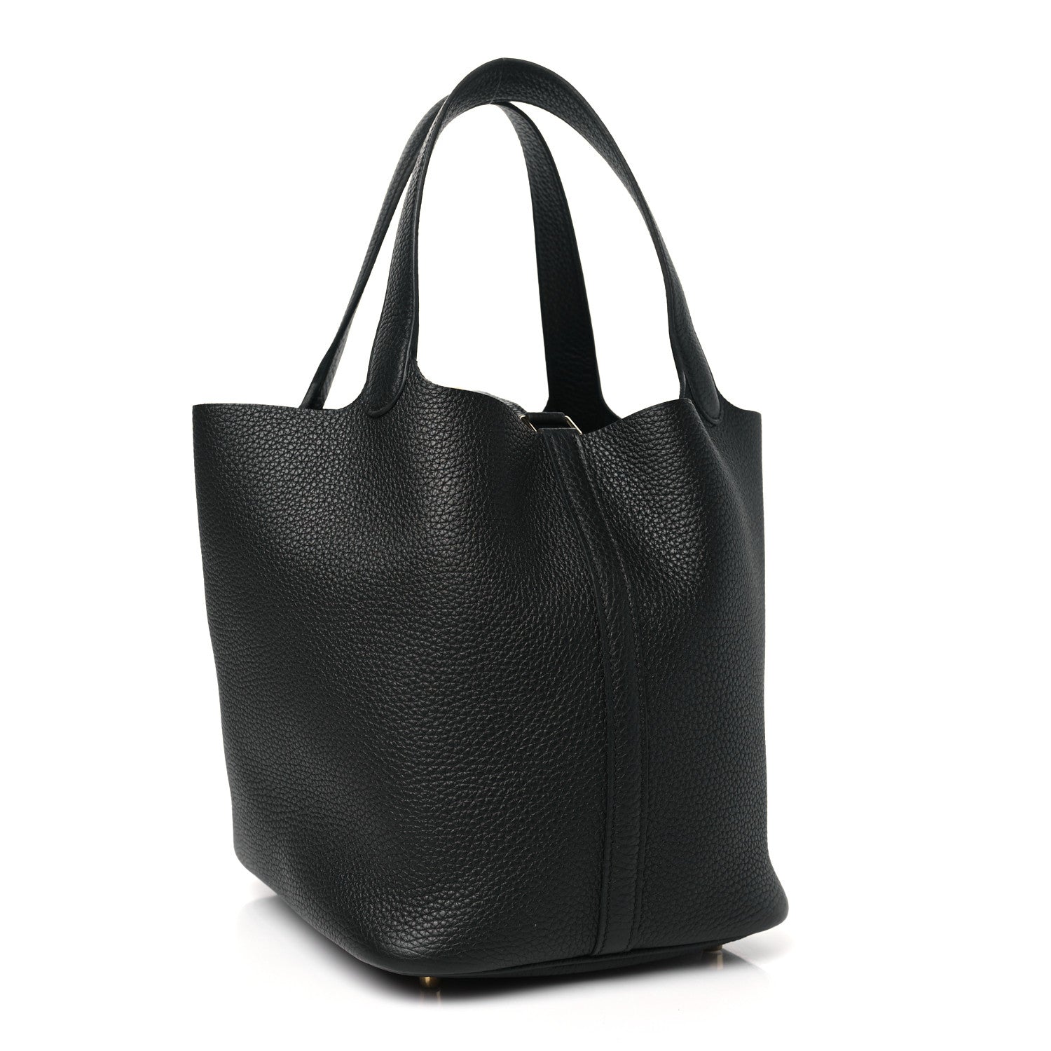 Hermes Taurillon Clemence Picotin Lock 22 MM Black 3 of 11